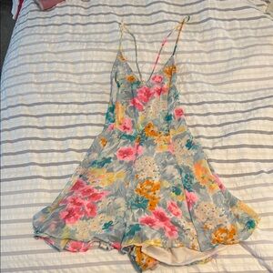 Floral Spaghetti Strap Dress
